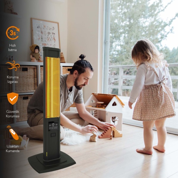 MirKraft Fever Stand Type Carbon Infrared Heater - Image 7