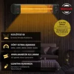MirKraft Grade Wall Mounted Carbon Infrared Heater - Image 3