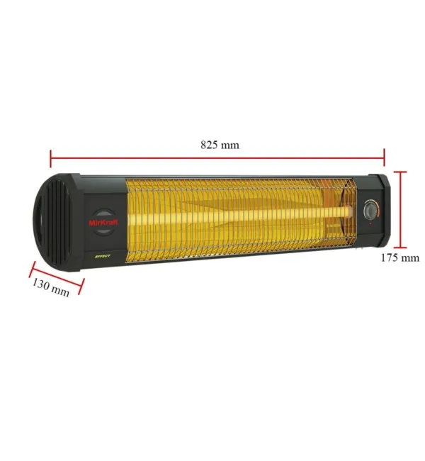 MirKraft Effect Tripod Quartz Infrared Heater - Image 7