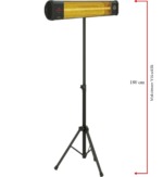 MirKraft Effect Tripod Quartz Infrared Heater - Image 6