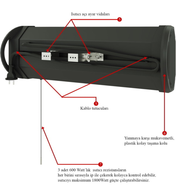 MirKraft Essby Wall Mounted Infrared Heater - Image 4