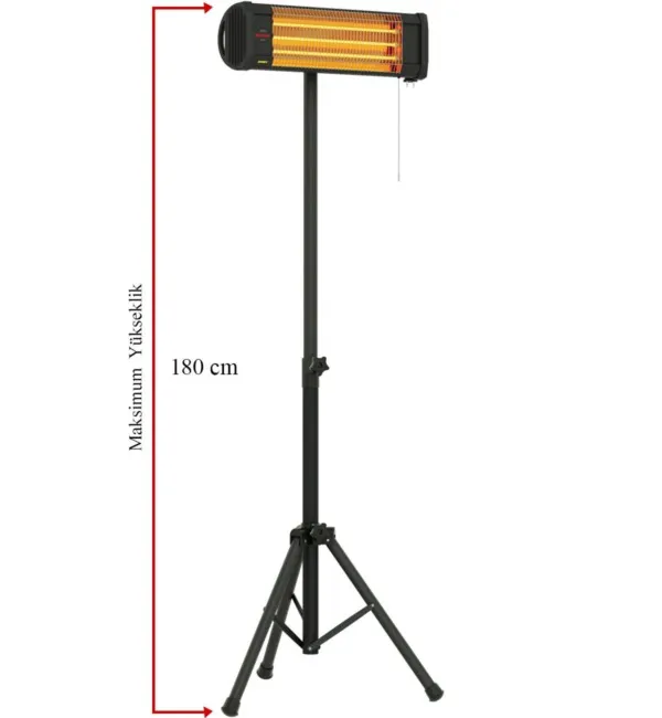 MirKraft Essby Tripod Quartz Infrared Heater - Image 7