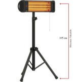 MirKraft Essby Tripod Quartz Infrared Heater - Image 6