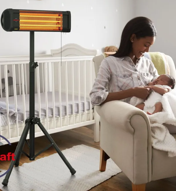 MirKraft Essby Tripod Quartz Infrared Heater - Image 5