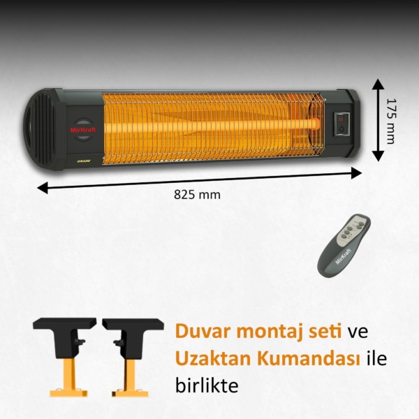 MirKraft Grade Wall Mounted Carbon Infrared Heater - Image 5