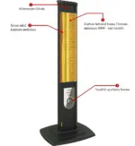 MirKraft Mate Carbon Infrared Stand Heater - Image 3