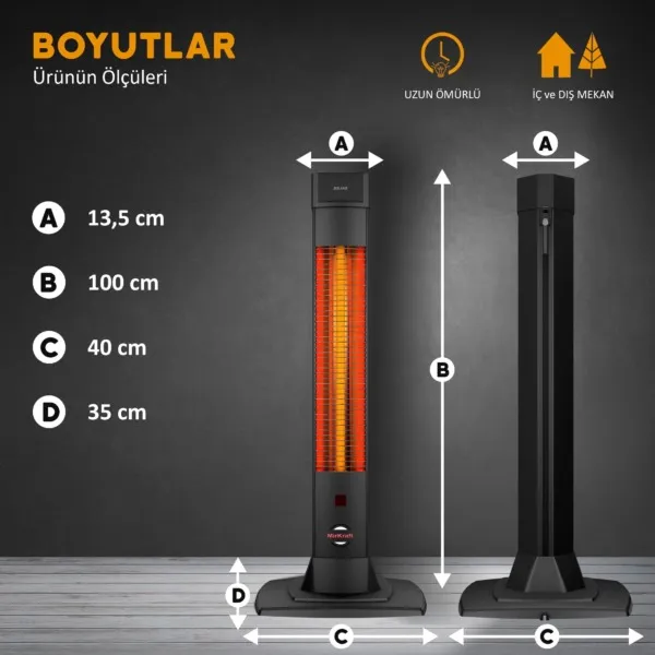 MirKraft Solaris 2200 High Efficiency Carbon Infrared Heater - Image 3