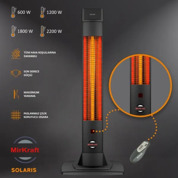 MirKraft Solaris 2200 High Efficiency Carbon Infrared Heater - Image 4