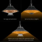 MirKraft Elirg RC Pendant Ceiling Heater - Image 4