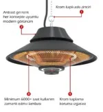 MirKraft Elirg RC Pendant Ceiling Heater - Image 5