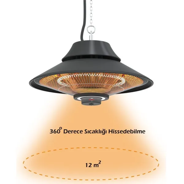 MirKraft Elirg RC Pendant Ceiling Heater - Image 7