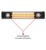 Calentador infrarrojo colgante de carbono MirKraft VEGA 2500W - Imagen 6