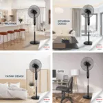 MirKraft FS-M40BR Ventilador de pie manual de 16" - Imagen 6