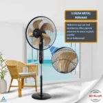 MirKraft FS-M5018 18" Ventilador manual de metal con soporte de hélice