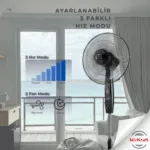 MirKraft FS-K40BR 16" Control remoto de pie Ventilador - Imagen 3