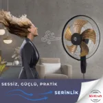 MirKraft FS-M5018 18" Ventilador manual de metal con soporte de hélice - Imagen 5
