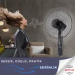 MirKraft FS-K40BR 16" Control remoto de pie Ventilador - Imagen 5
