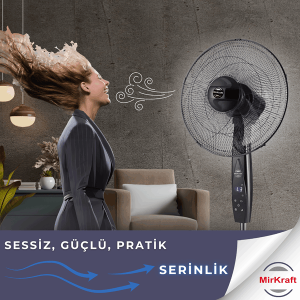MirKraft FS-K40BR 16" Control remoto de pie Ventilador - Imagen 5