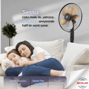 MirKraft SA-1518 Uzaktan Kumandalı Tavan Tipi Vantilatör