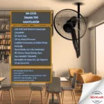MirKraft SA-1516 Remote Control Ceiling Type Fan