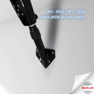 MirKraft WS-2018 Uzaktan Kumandalı Duvar Tipi Vantilatör