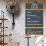 MirKraft WL-3018 Remote Control Wall Mounted Fan