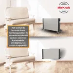Ecomin Beyaz Elektrikli Konvektör Isıtıcı - Görsel 4