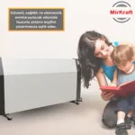 ECON 110 Antrasit/Beyaz Dijital Konvektör Isıtıcı - Görsel 6