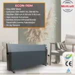 ECON 110 Antrasit Manuel Konvektör Isıtıcı