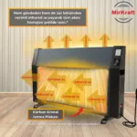 ECON 70 Antrasit Dijital Elektrikli Konvektör Isıtıcı - Görsel 4