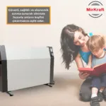 ECON 70 Antrasit/Beyaz Manuel Konvektör Isıtıcı - Görsel 6