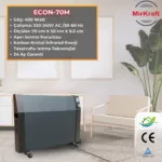 ECON 70 Antrasit Manuel Konvektör Isıtıcı